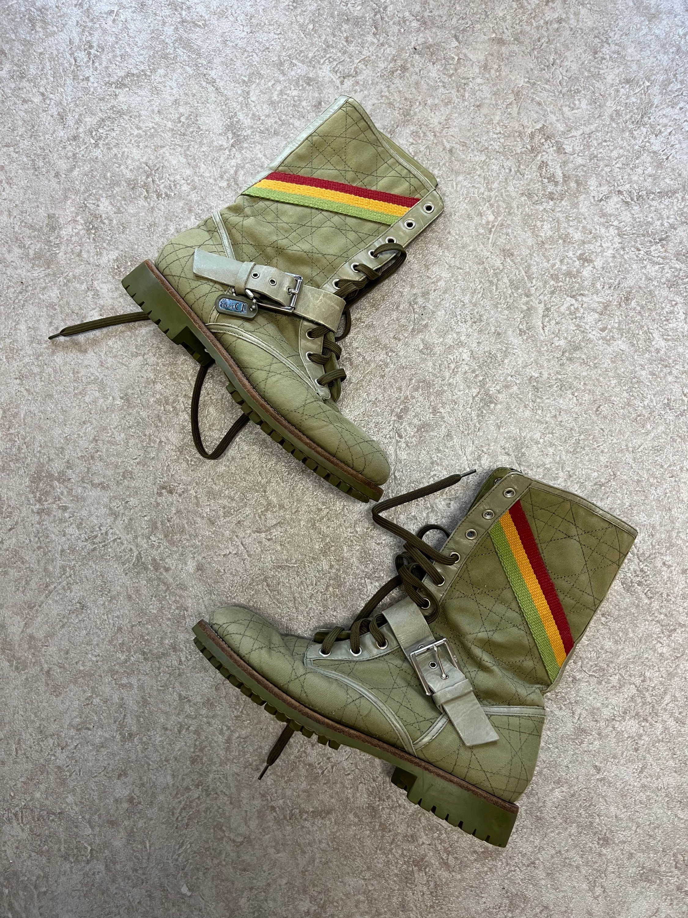 Dior Rasta Combat Boots