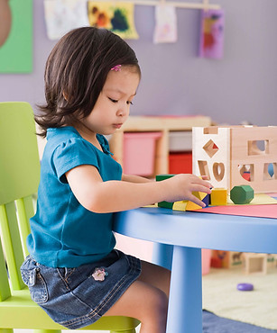 Playing in preschool daycare