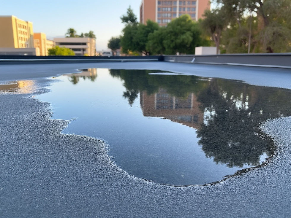 Water Pooling on Roof