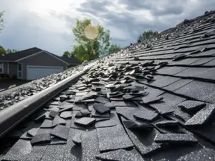 Pittsburgh home showing roof replacement vs repair comparison with visible damage indicators