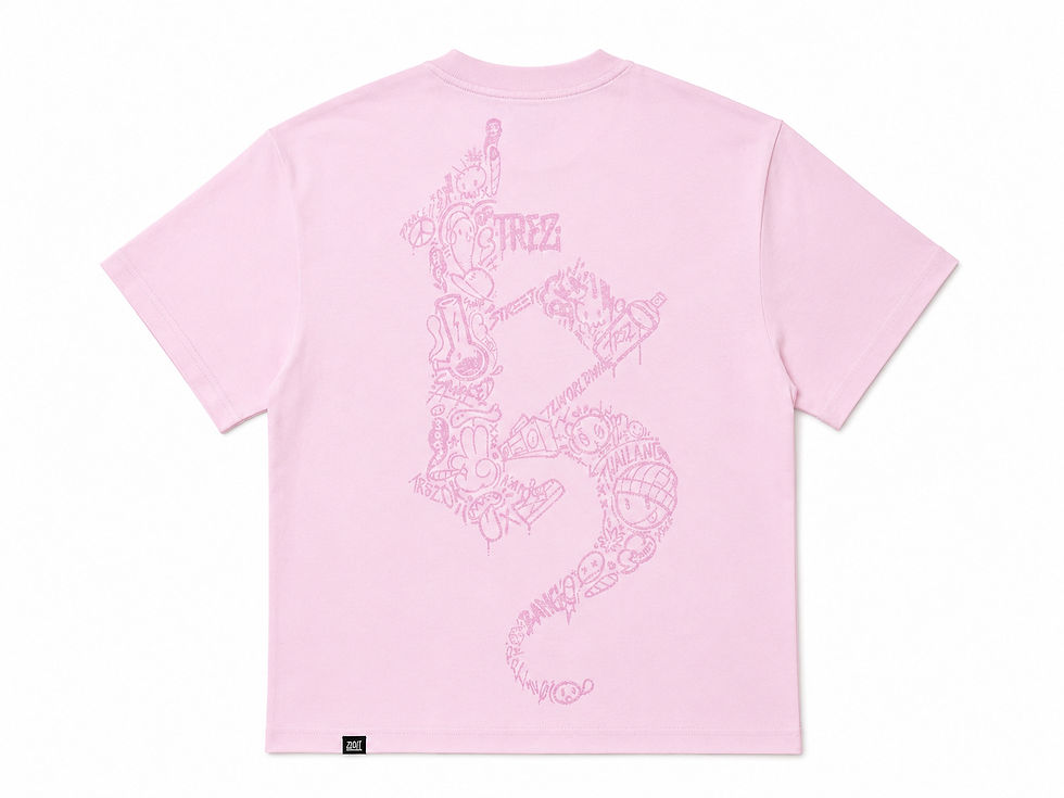 縮圖：TZ CHROME DOODLE TEE