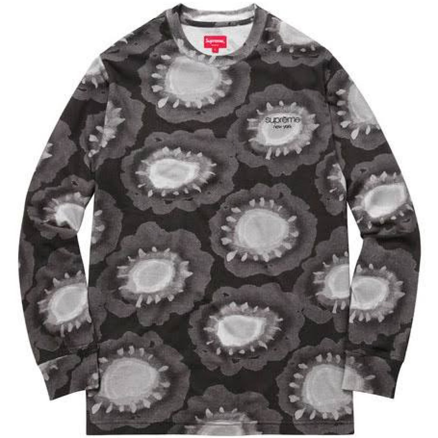 SUPREME PRINTED FLOWER L/S TEE