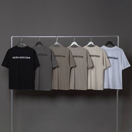 ภาพขนาดย่อ: Velika™ | "Logo" Collection Oversize T-Shirt 2025 - CHARCOAL GREY