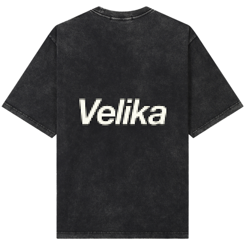 縮圖：Velika™ | "Pixel" Oversize T-Shirt - Black