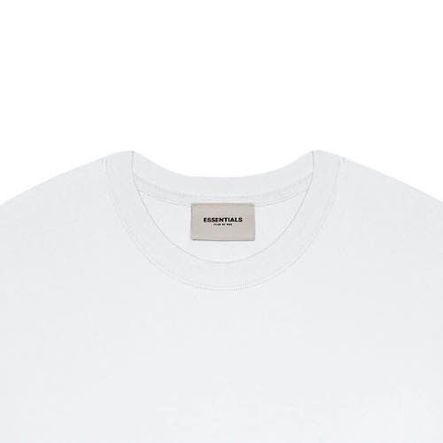 縮圖：ESSENTIALS FRONT LOGO TEE - WHITE