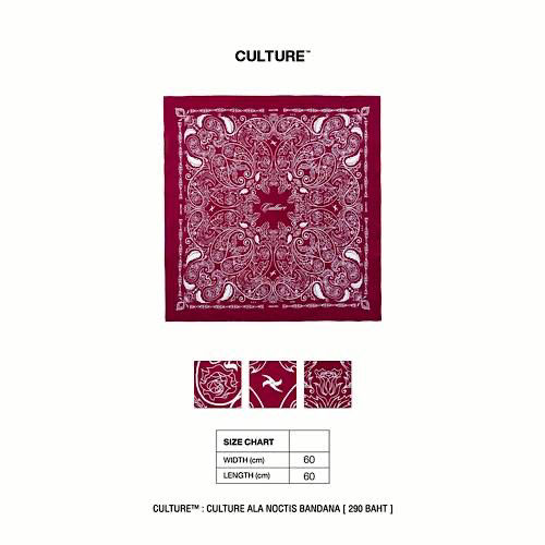 縮圖：Culture Ala Noctis Bandana Burgundy