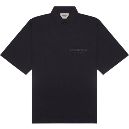 ESSENTIALS POLO TEE (BLACK)