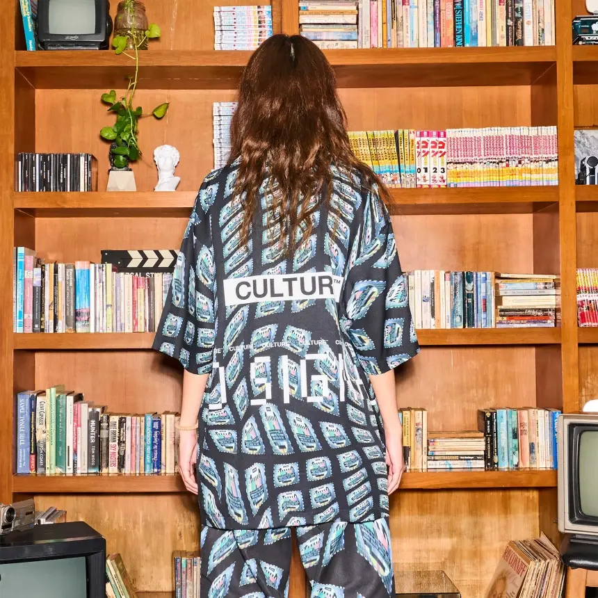 Thumbnail: Culture Test Pattern RGB Bowling Shirt