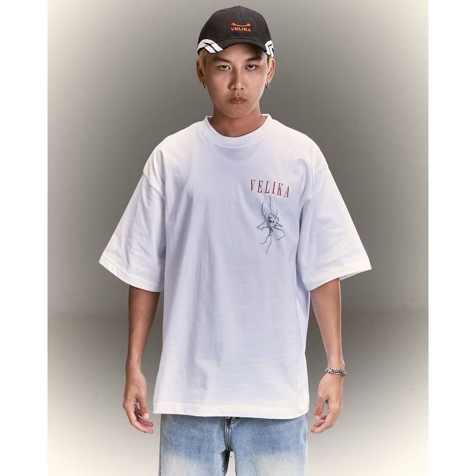 サムネイル： Velika™ | "Chrome Spider" Oversize T-Shirt