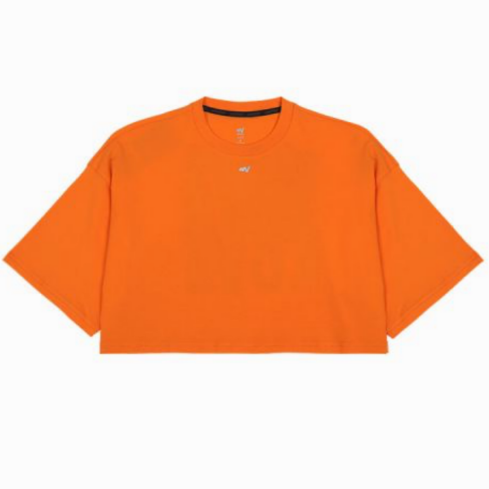 サムネイル： Warrix X Bunka Oversize Crop Top Move with Love