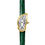 縮圖：LAPHONT MELTING WATCH SLIM GOLD CASE MENS BAND GREEN