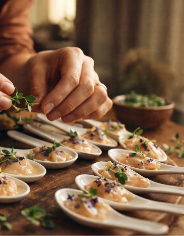 Firefly_gpt-image_Scène culinaire élégante et immersive, gros plan sur des mains naturelle