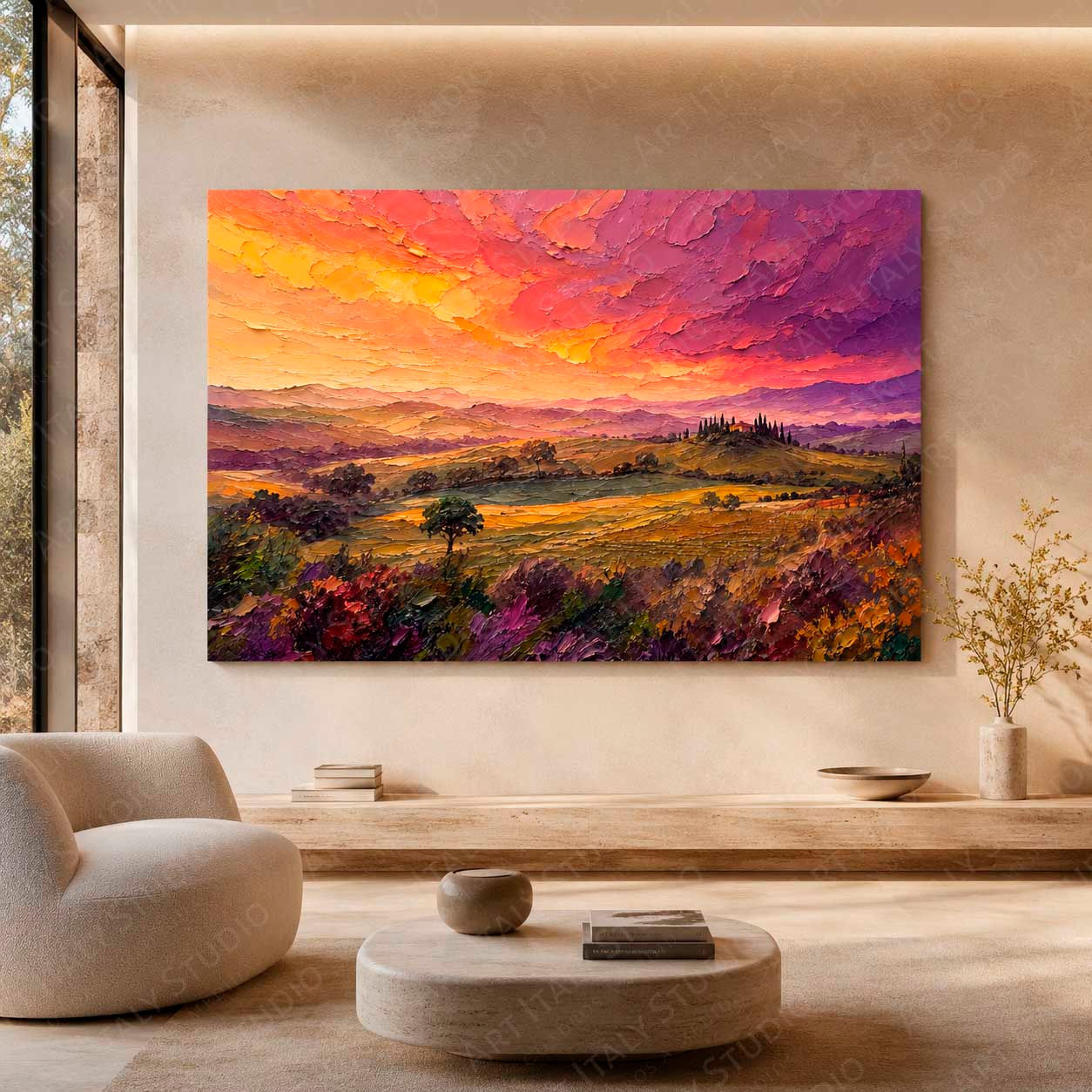 #183 ATARDECER EN TOSCANA