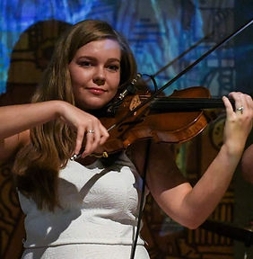 Kelsey Crabtree playing violin