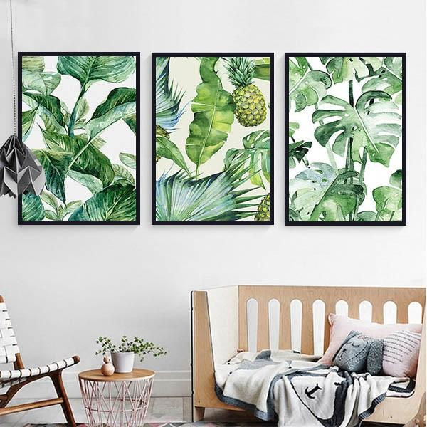 植物の飾り絵画