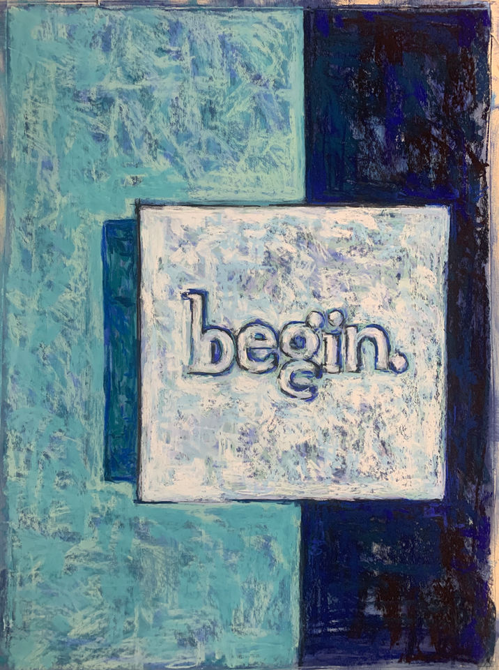 Painting created in Soft Pastel