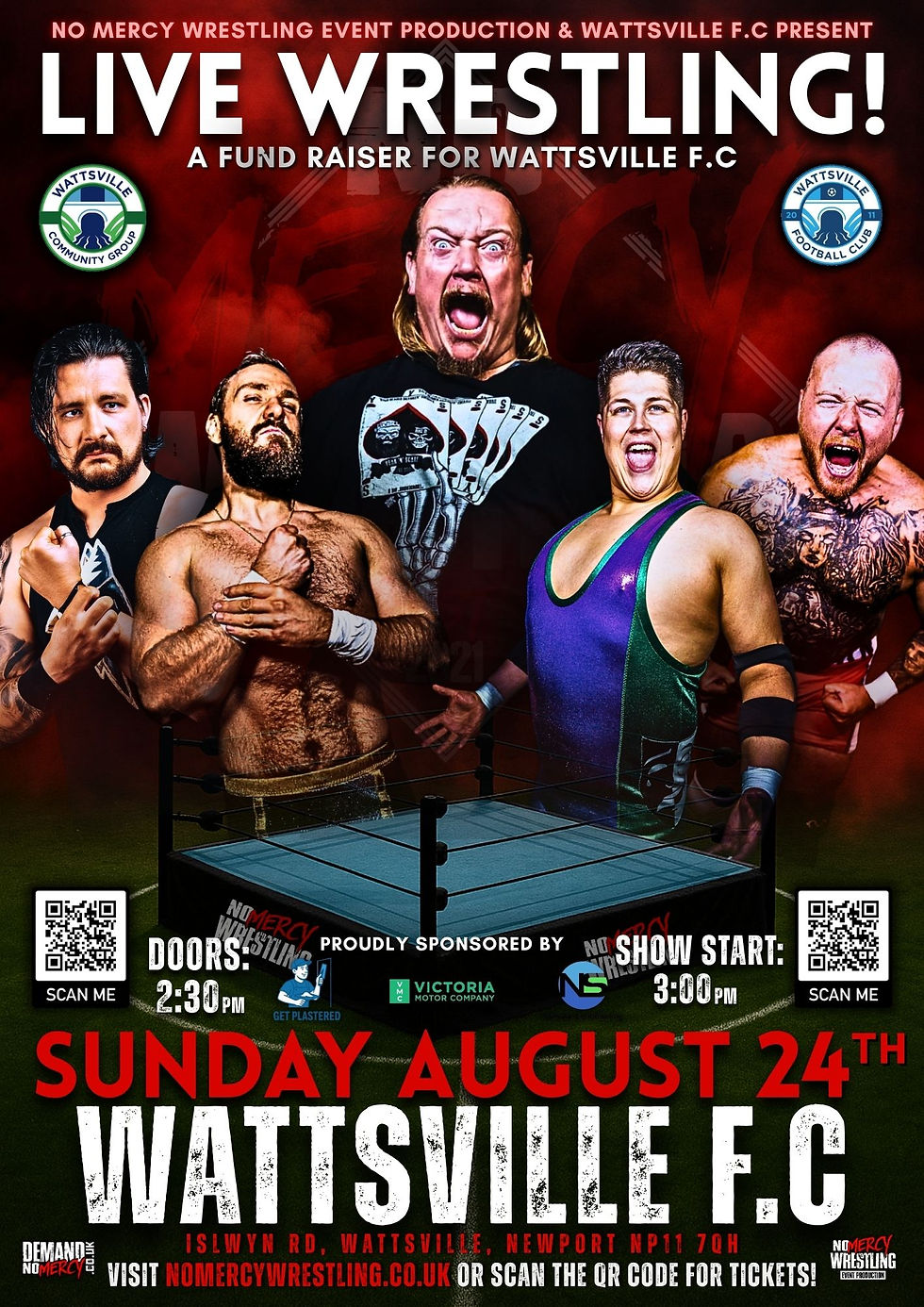 No Mercy Wrestling: LIVE AT WATTSVILLE F.C!