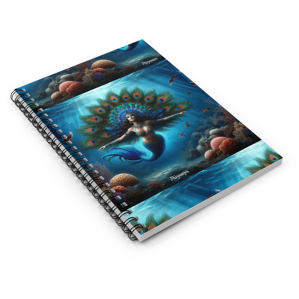 Thumbnail: Mermaid Spiral Notebook - Captivating Underwater Design, Journal, Planner