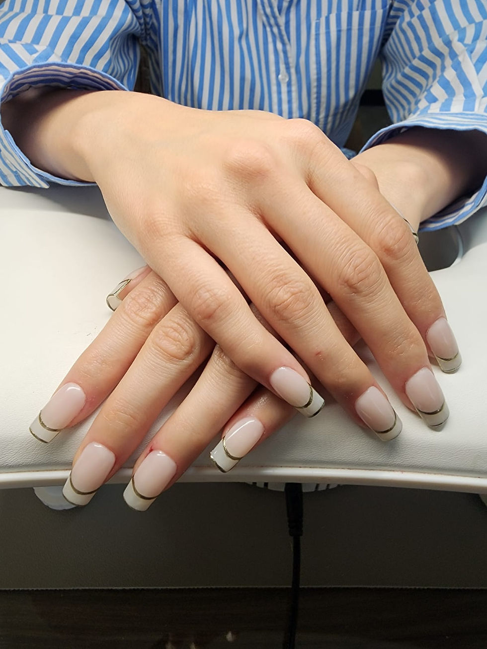 Gel x French tips