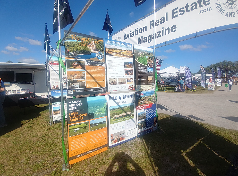 Aviation Real Estate Magazine booth at SUN ’n FUN featuring TennesseeAviationRealEstate.com and Tennessee fly-in homes, hangar properties, and aviation real estate.Aviation Real Estate Magazine booth at SUN ’n FUN featuring TennesseeAviationRealEstate.com and Tennessee fly-in homes, hangar properties, and aviation real estate.