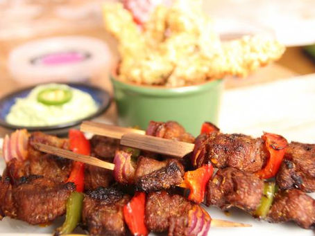 The Greedy Fox Cajun Lamb Kebabs