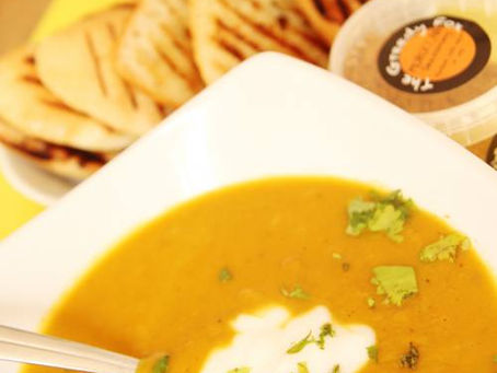 Moroccan Roasted Veg Soup by The Greedy Fox