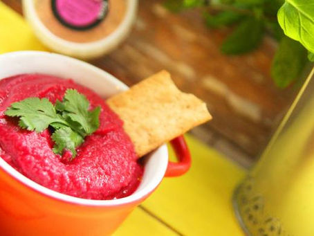 Cajun Beetroot Hummus By The Greedy Fox