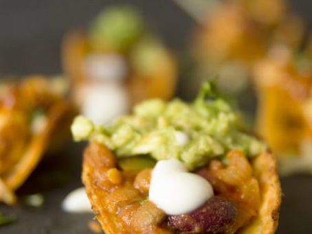 Mini Vegan Chilli Taco by The Greedy Fox