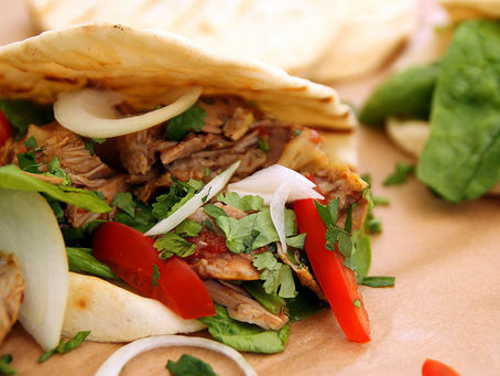 Slow cooker Moroccan Lamb Shawarma by The Greedy Fox