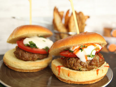Moroccan Lamb Burgers by The Greedy Fox