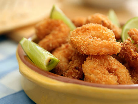 Deep Fried Coconut Prawns by The Greedy Fox