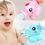 Thumbnail: Kids Elephant Watering Pot Bath Toy Cartoon Plastic Kettle Bath Shower Tool Baby