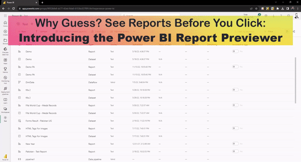 Power BI Report Previewer: Useful Browser Extension for Power BI Users