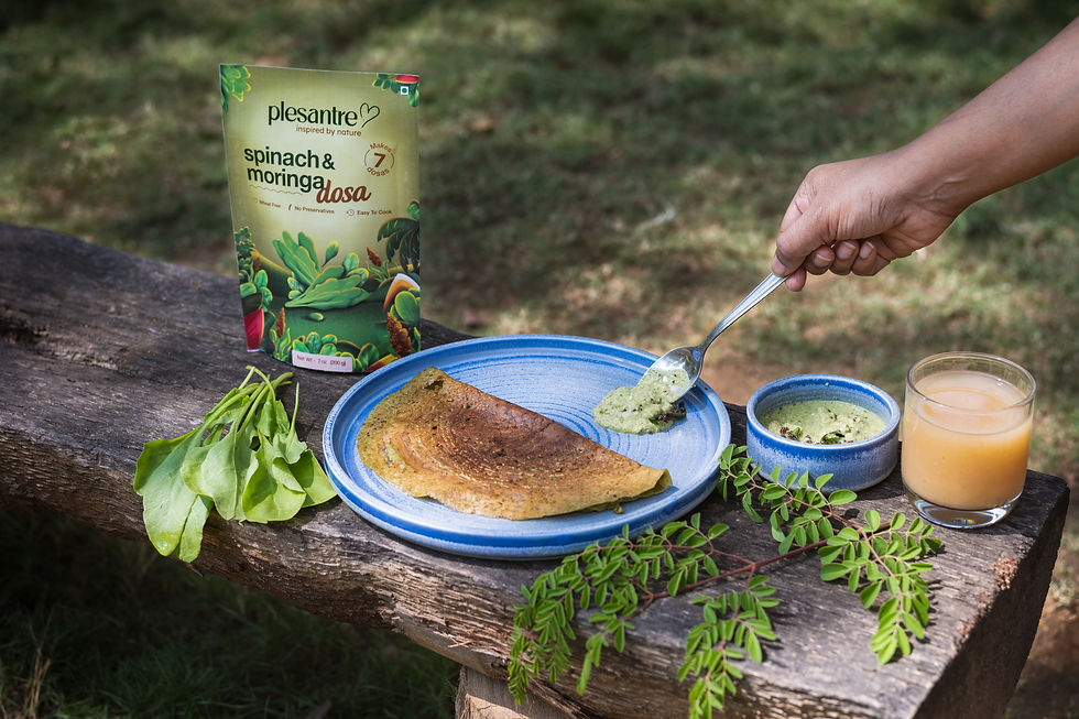 Thumbnail: Spinach & Moringa Dosa - Instant Breakfast Mix