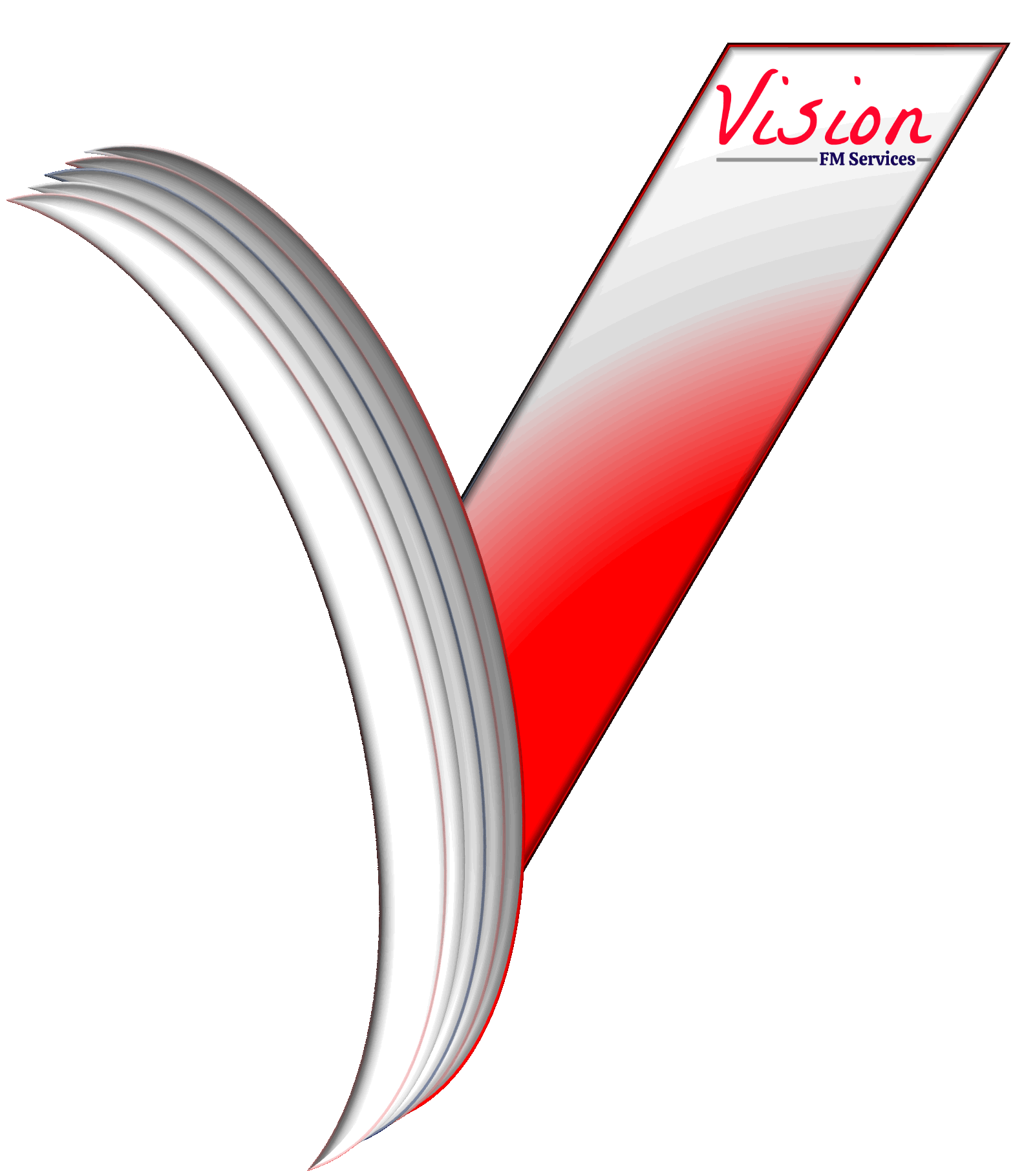 Symbole de Vision FM Services pour la prestation de services généraux