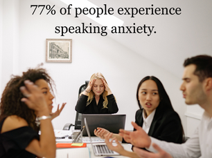 77% of people experience speaking anxiety