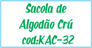 Sacola de Algodão Crú