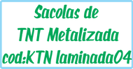 Sacola de TNT metalizada