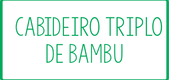cabideiro duplo de bambu
