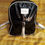 Miniatura: Mochila de charol negra combinada con color plata