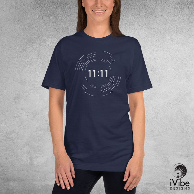 Thumbnail: 11:11 Spiritual Awakening T-Shirt - Numerology tee - Hand Printed T-Shirt
