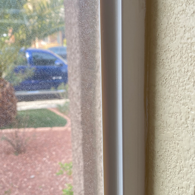 Security Film - Residential Home Front Entry Window Wet Glaze Anchoring