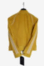 Thumbnail: Bespoke Golden Lamb Suede and White Lambskin Racer Jacket