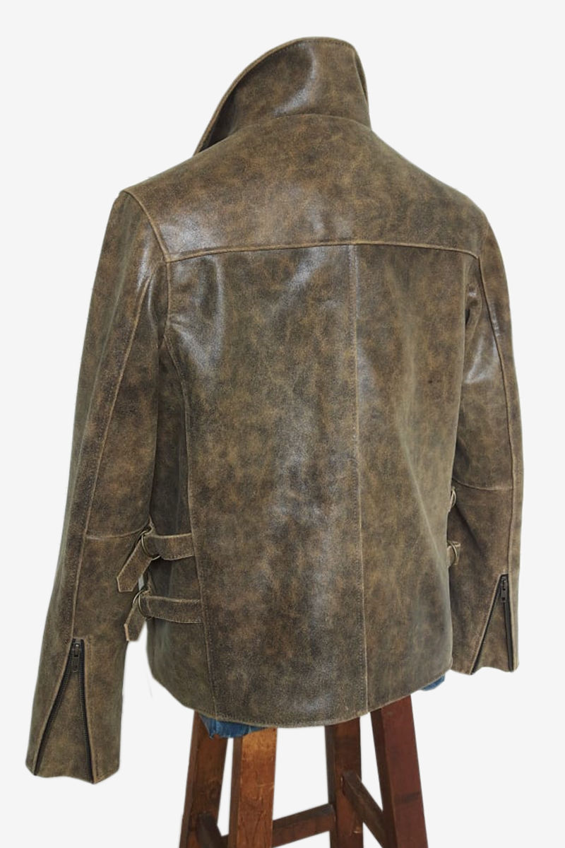 Thumbnail: Bespoke Stone Ground Cowhide Leather Jacket