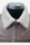 Thumbnail: Brown Leather Aviator Jacket with Borg Collar