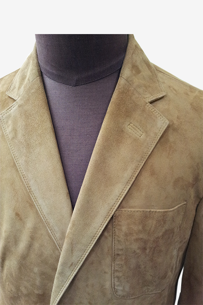 Thumbnail: Brown Suede Leather Blazer