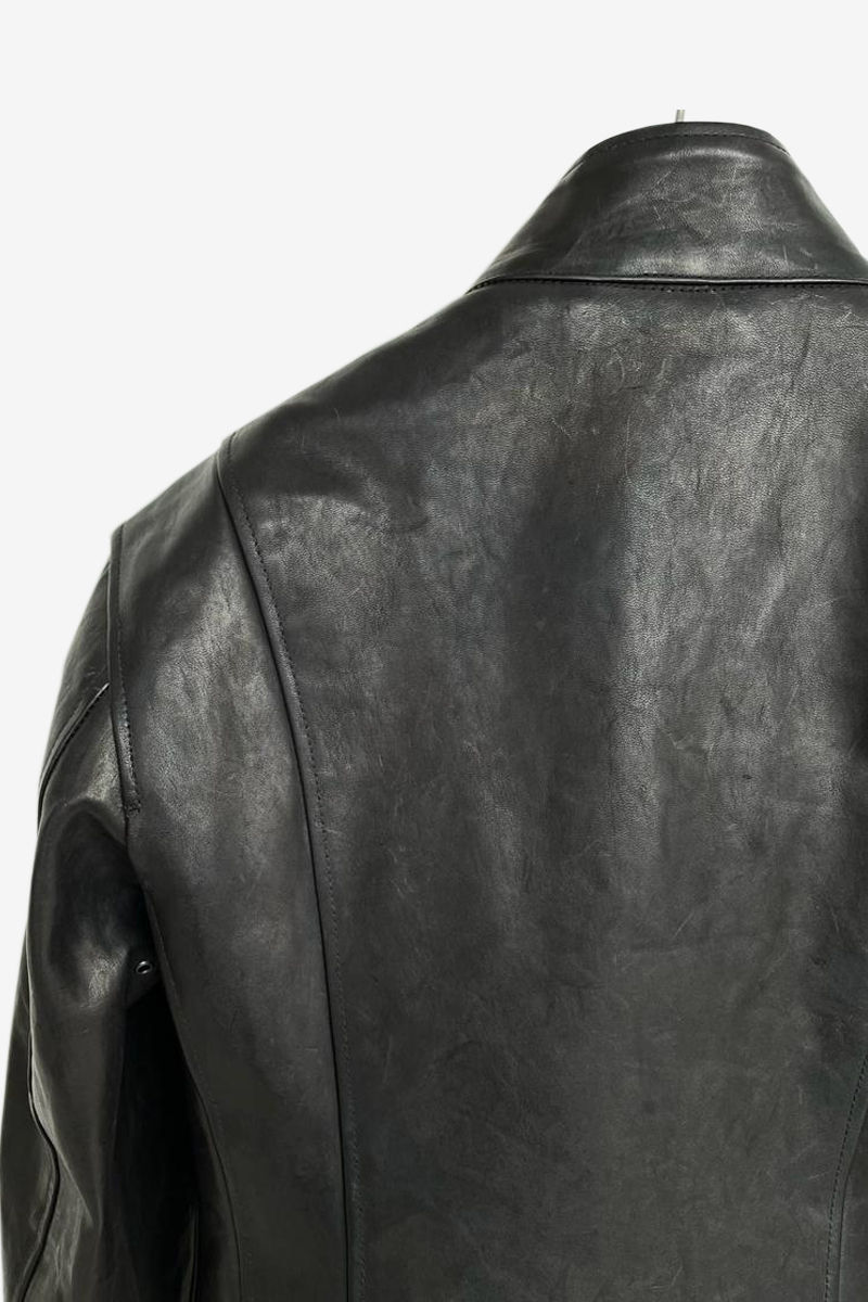 Thumbnail: Bespoke Horsehide Leather Racer Jacket