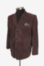 Bespoke Italian Chocolate Brown Lambskin Suede Blazer