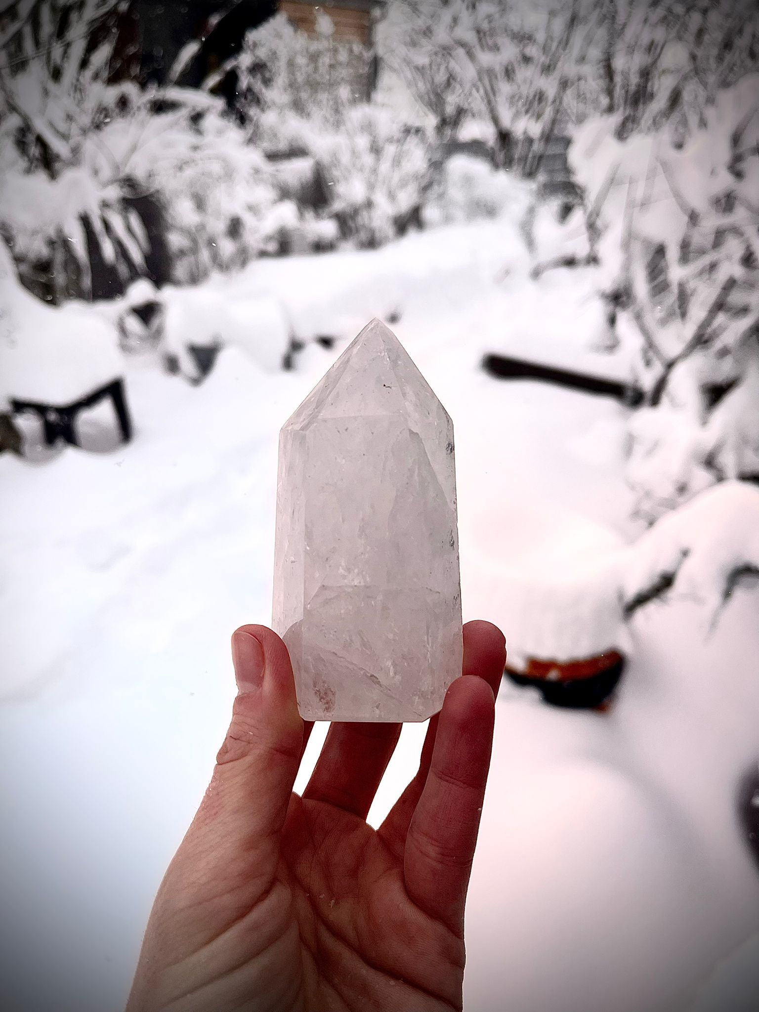 Verwunschene milchige Bergkristallspitze ✦ Einzelstück ✦