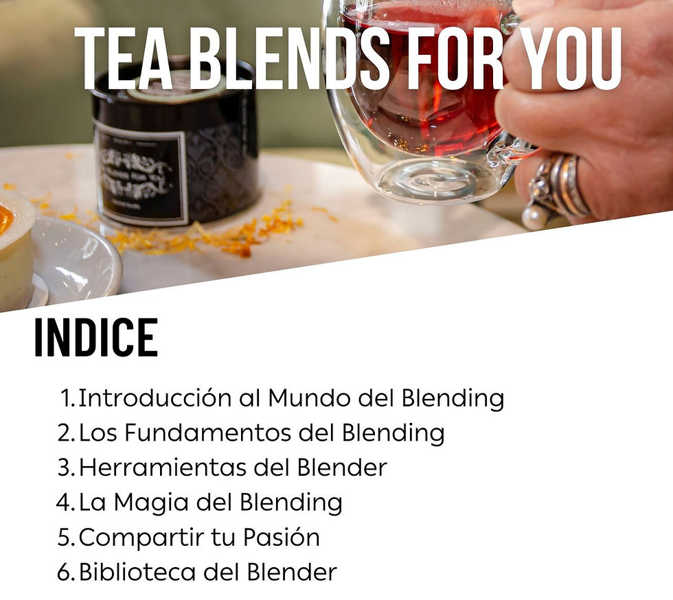 Manual Digital del Blender para aprender hoy a hacer mezclas de tés e infusiones